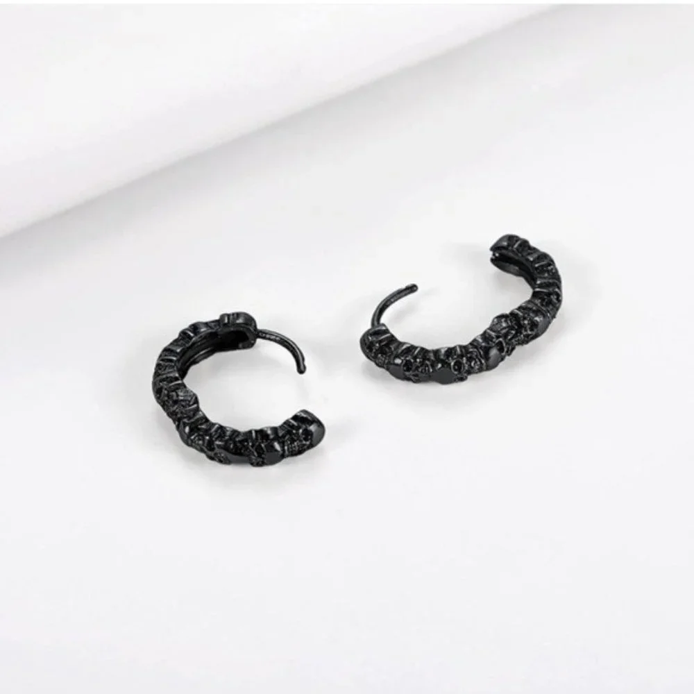 Goth Punk Skull Earrings